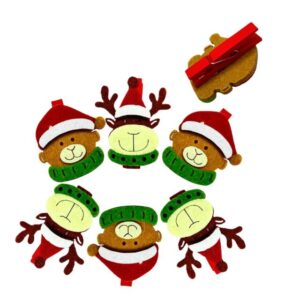 PRENDEDOR NATAL MADEIRA LDD-1015 6UN